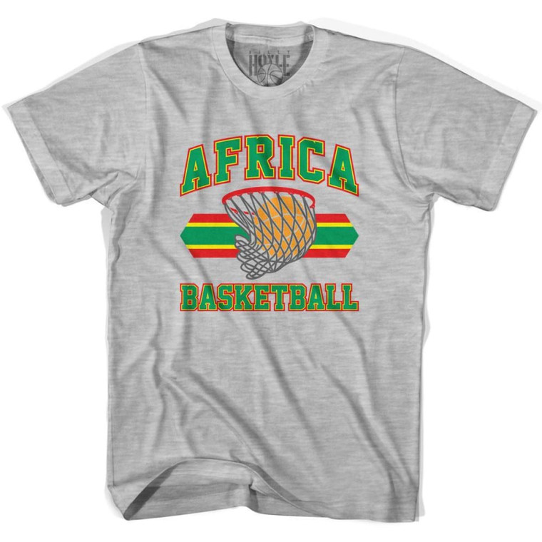 Africa Basketball 90's Basketball T-Shirt - Grey Heather