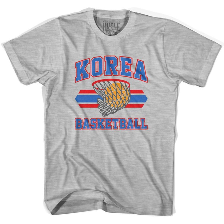 Korea Basketball 90's Basketball T-Shirt - Grey Heather