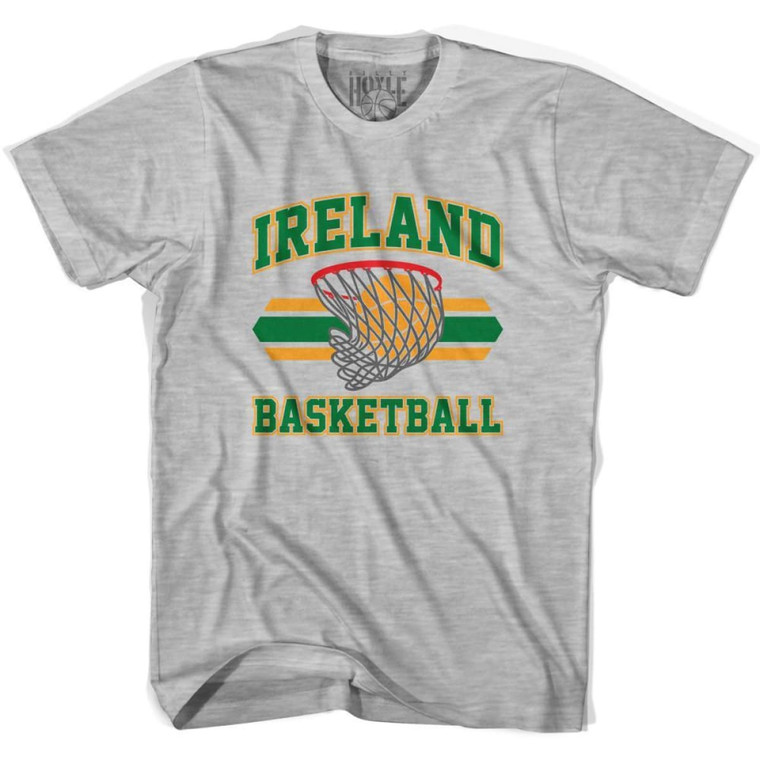 Ireland 90's Basketball T-shirt - Grey Heather