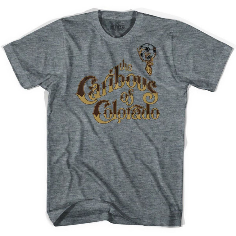 Ultras Caribous of Colorado Soccer T-Shirt - Adult - Athletic Grey
