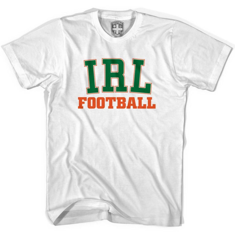 IRL Ireland Football T-Shirt - Adult - White