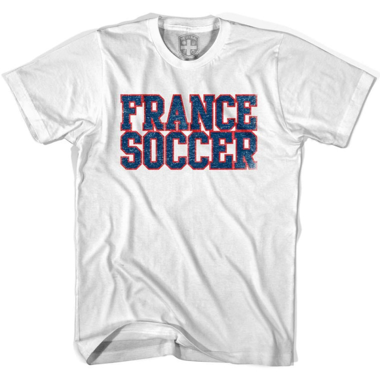 France Soccer Nations World Cup T-Shirt - Adult - White