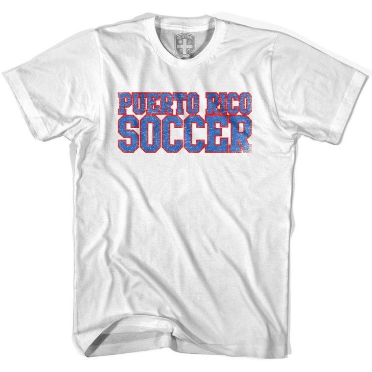 Puerto Rico Soccer Nations World Cup T-Shirt - Adult - White