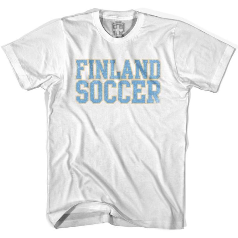 Finland Soccer Nations World Cup T-Shirt - Adult - White