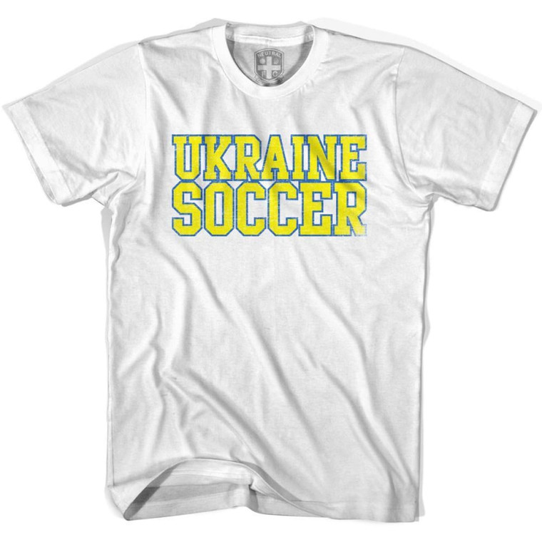 Ukraine Soccer Nations World Cup T-Shirt - Adult - White