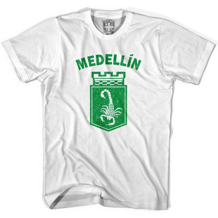Medellin Scorpion Soccer Crest T-Shirt - Adult - White