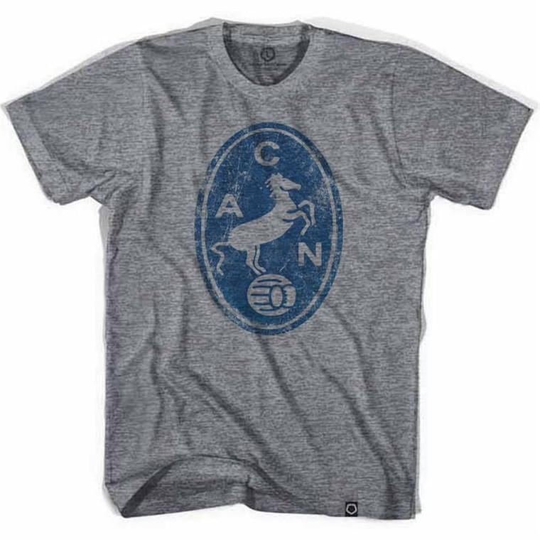 Napoli Horse Crest Soccer T-Shirt - Adult - Athletic Grey