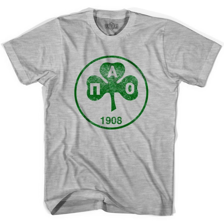 Ultras Vintage Panathinaikos Crest Ultras Soccer T-Shirt - Adult - White