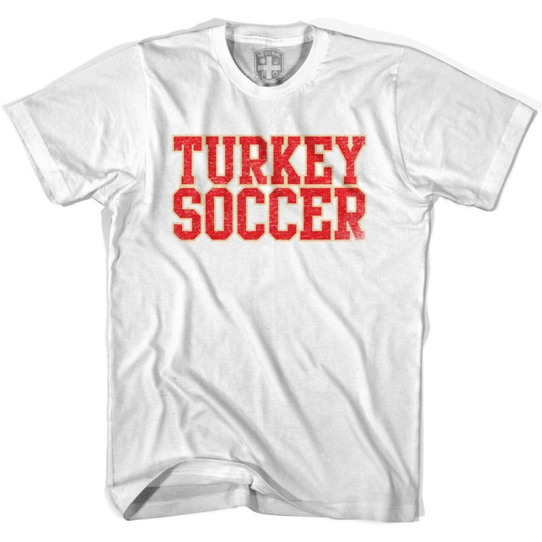 Turkey Soccer Nations World Cup T-Shirt - Adult - White