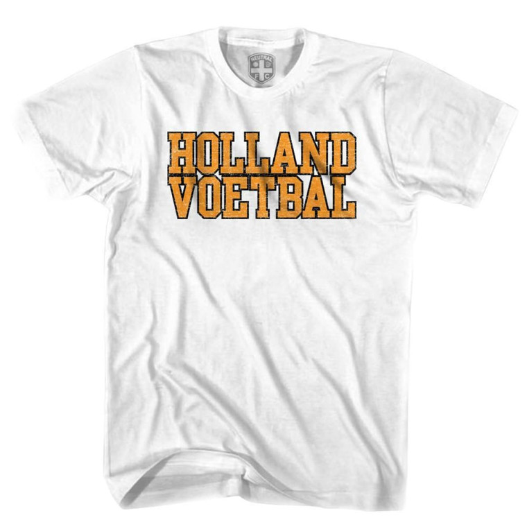 Holland Voetbal Soccer Nation T-Shirt - Adult - White