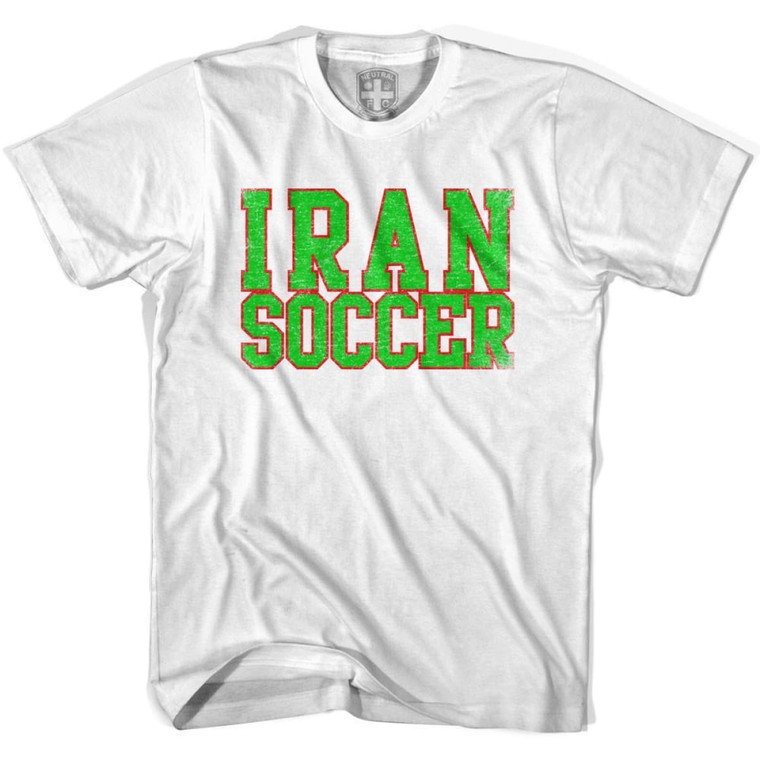 Iran Soccer Nations World Cup T-Shirt - Adult - White