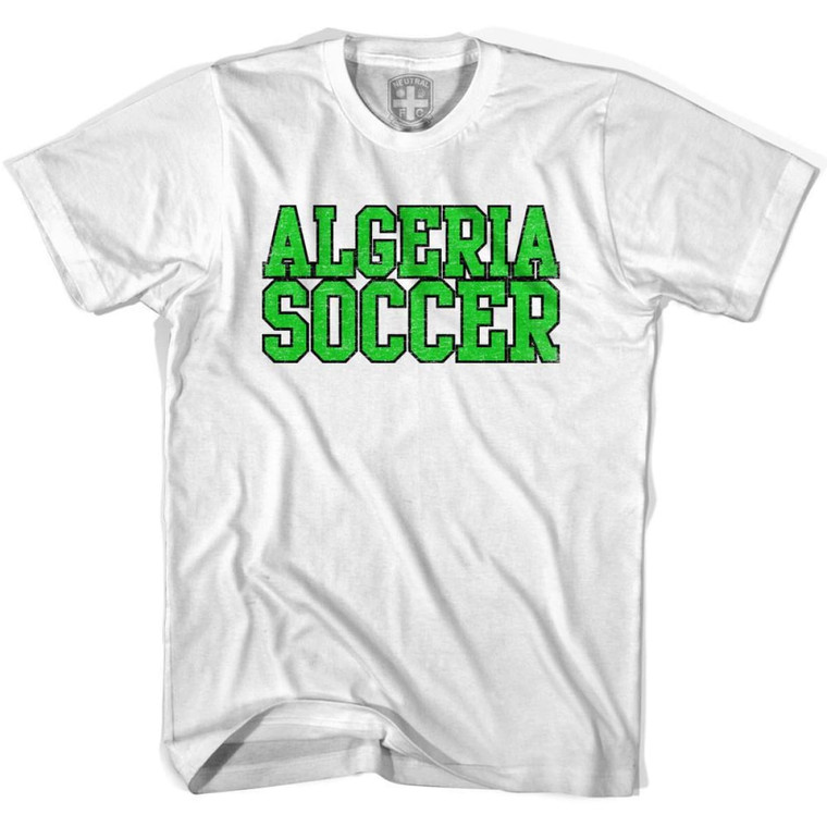 Algeria Soccer Nations World Cup T-Shirt - Adult - White