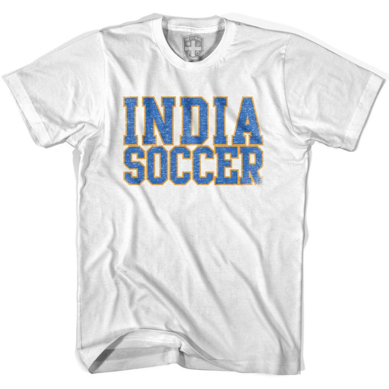 India Soccer Nations World Cup T-Shirt - Adult - White