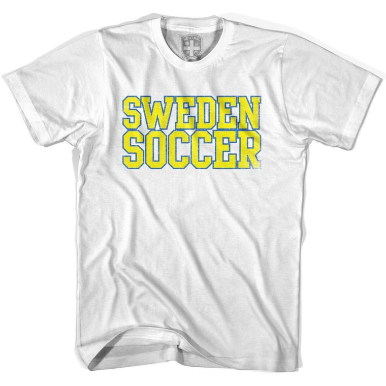 Sweden Soccer Nations World Cup T-Shirt - Adult - White