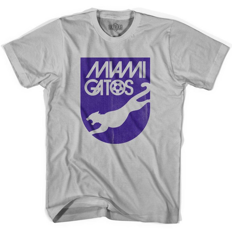 Ultras NASL Miami Gatos Soccer T-shirt - Cool Grey