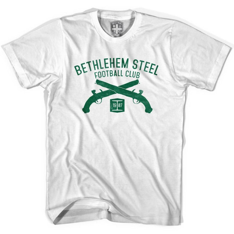 Bethlehem Steel Football Club Pistols T-Shirt - Adult - White