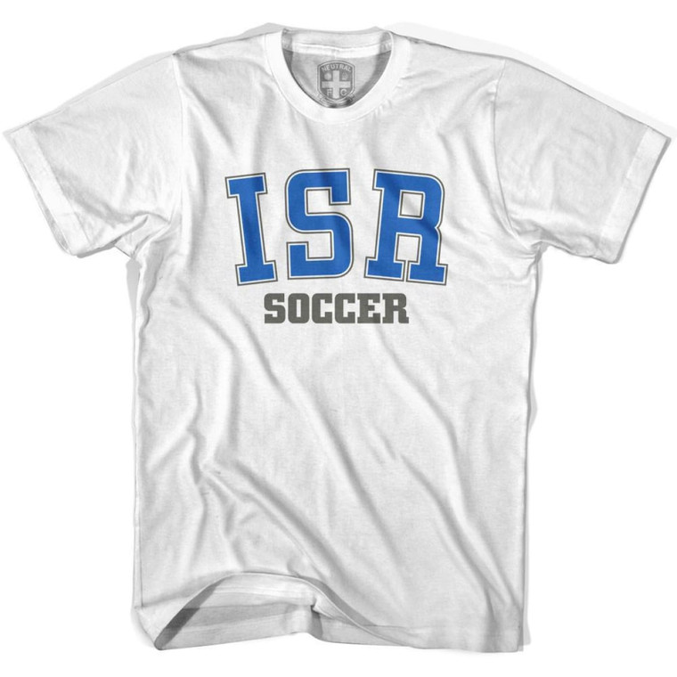 Israel ISR Soccer Country Code T-Shirt - Adult - White