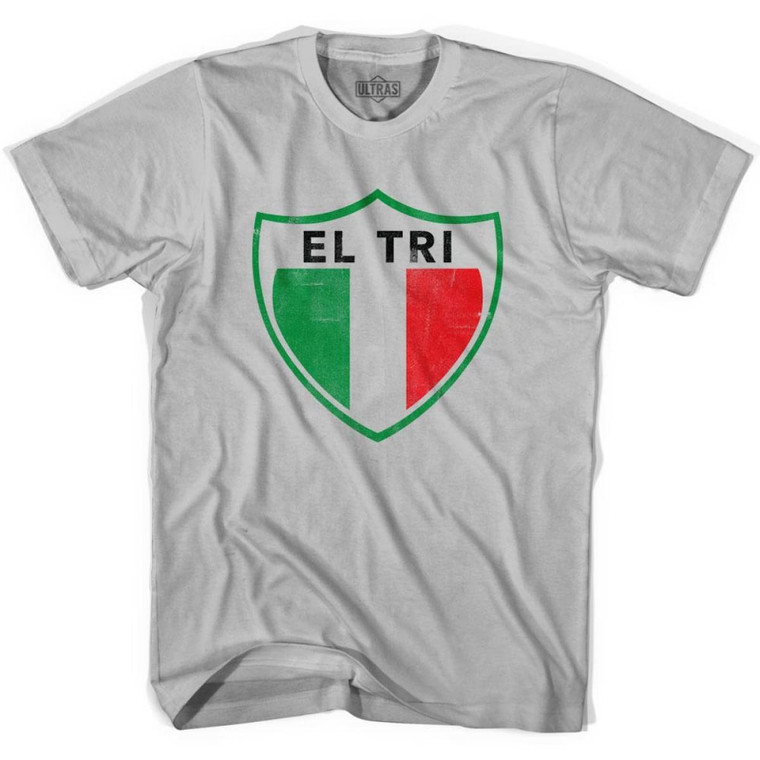 Ultras Mexico El Tri Crest Soccer T-shirt - Cool Grey