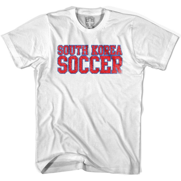 South Korea Soccer Nations World Cup T-Shirt - Adult - White