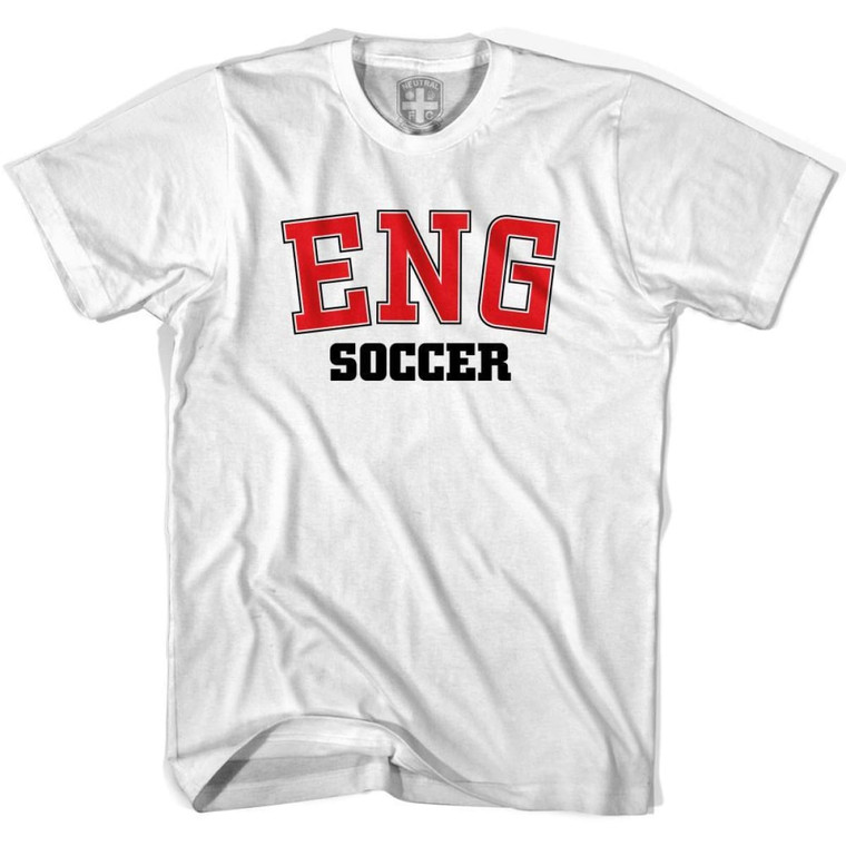 England ENG Soccer Country Code T-Shirt - Adult - White