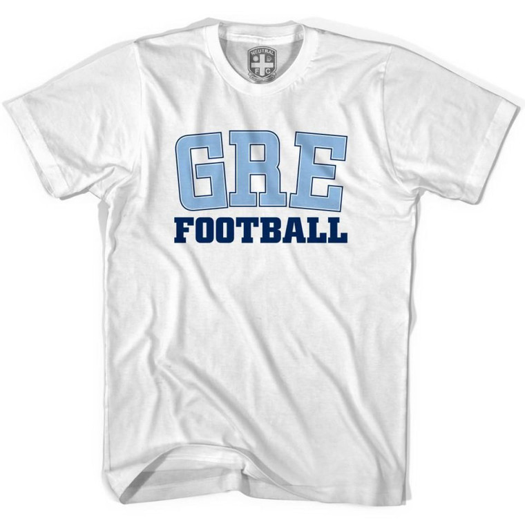 Greece GRE Soccer T-Shirt - Adult - White