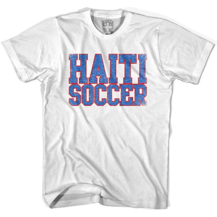 Haiti Soccer Nations World Cup T-Shirt - Adult - White