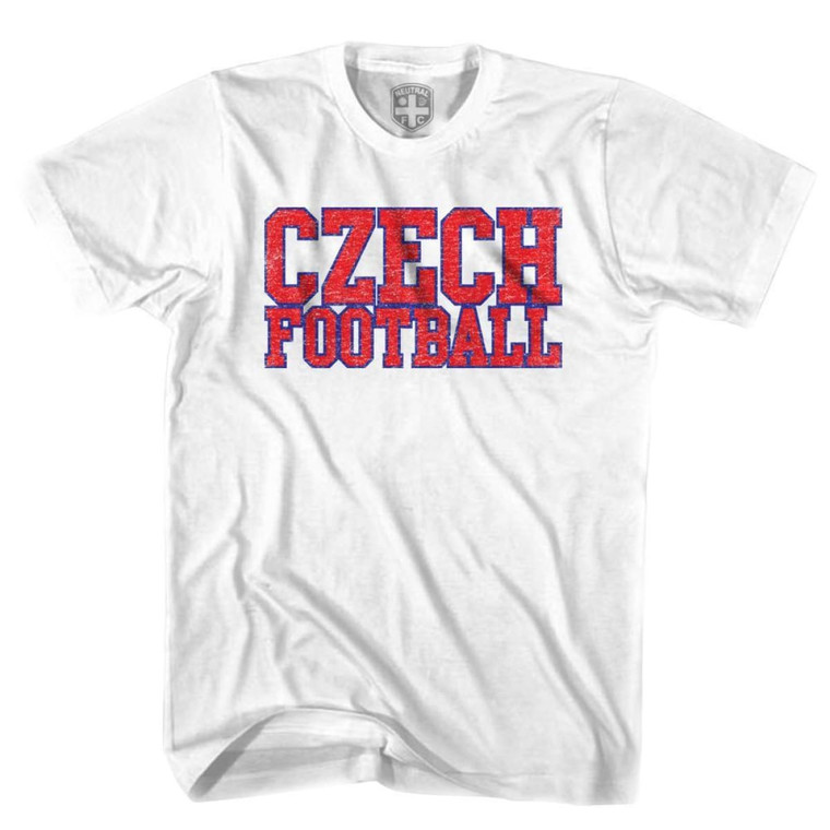 Czech Football Country T-Shirt - Adult - White