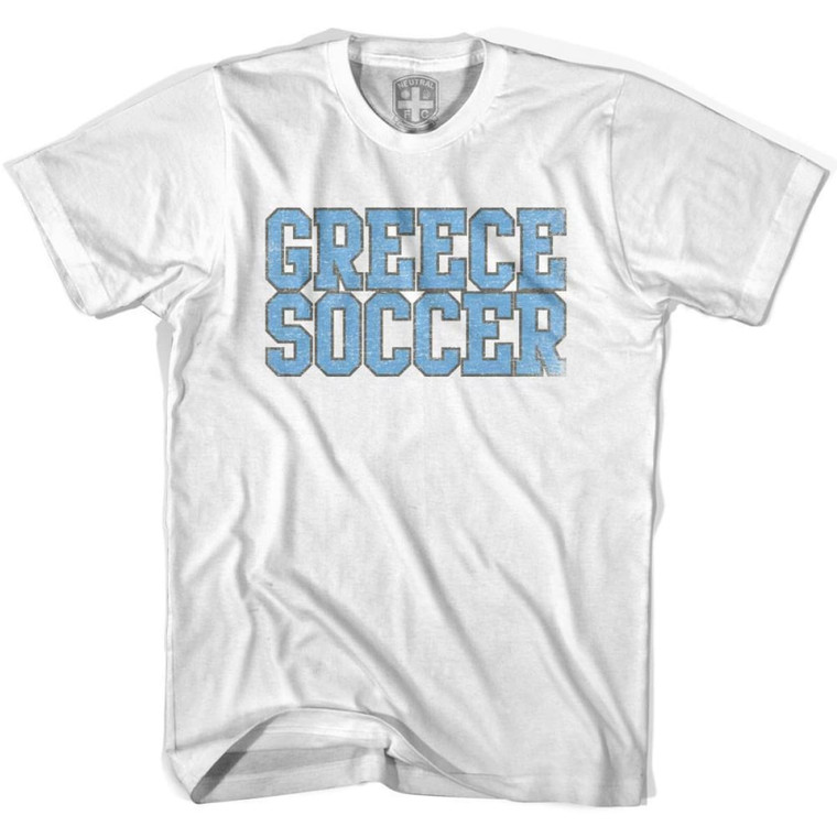 Greece Soccer Nations World Cup T-Shirt - Adult - White