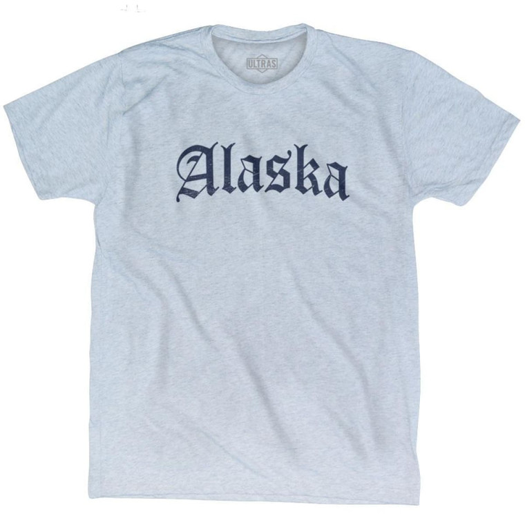 Alaska Old Town Font T-Shirt - Athletic White