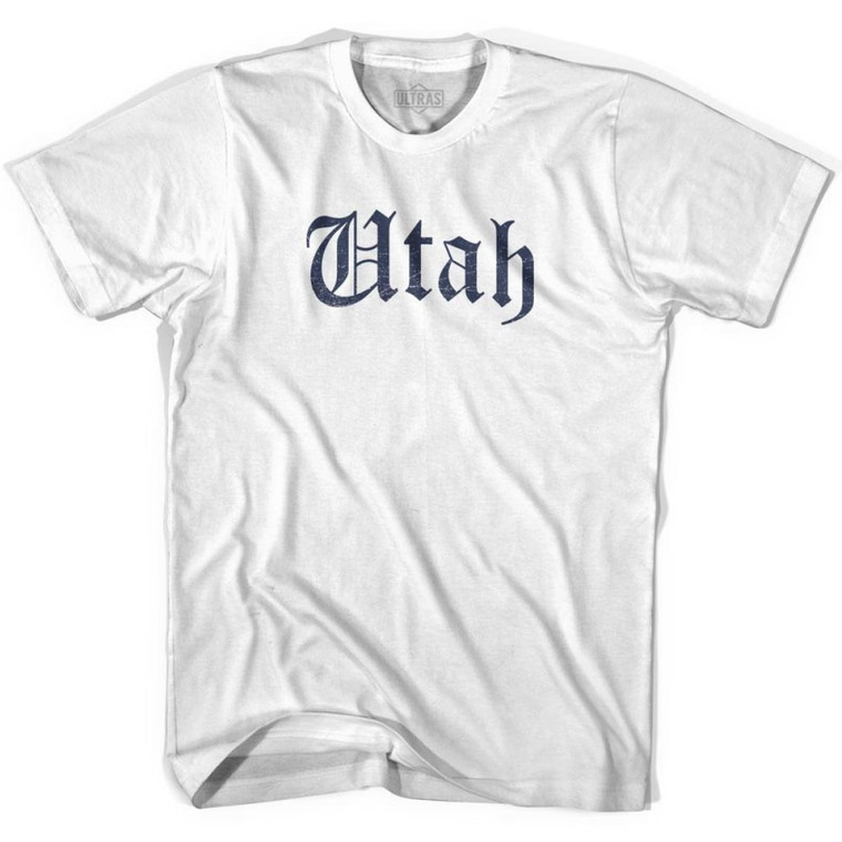 Youth Utah Old Town Font T-shirt - White