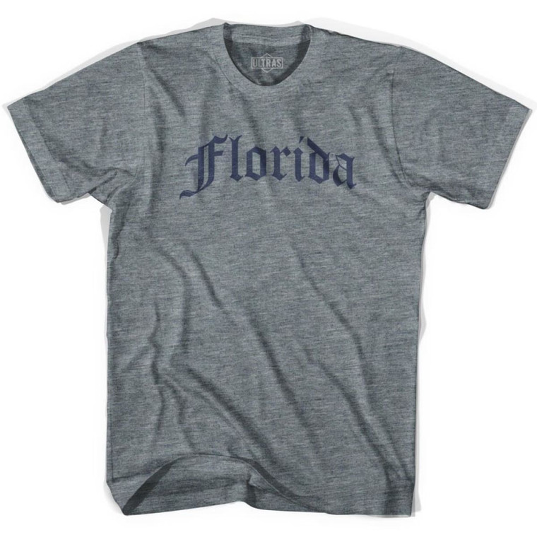 Florida Old Town Font T-shirt - Athletic Grey