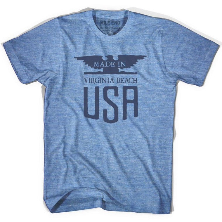 Made In USA Virginia Vintage Eagle T-Shirt - Athletic Blue