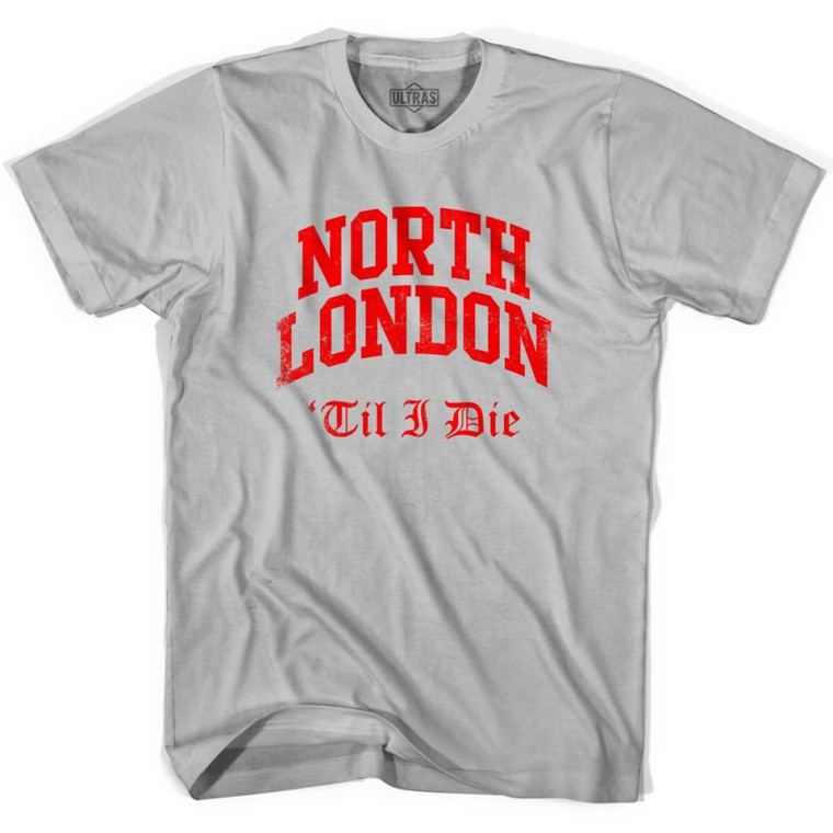 Ultras ARS North London Till I Die Soccer T-shirt - Cool Grey