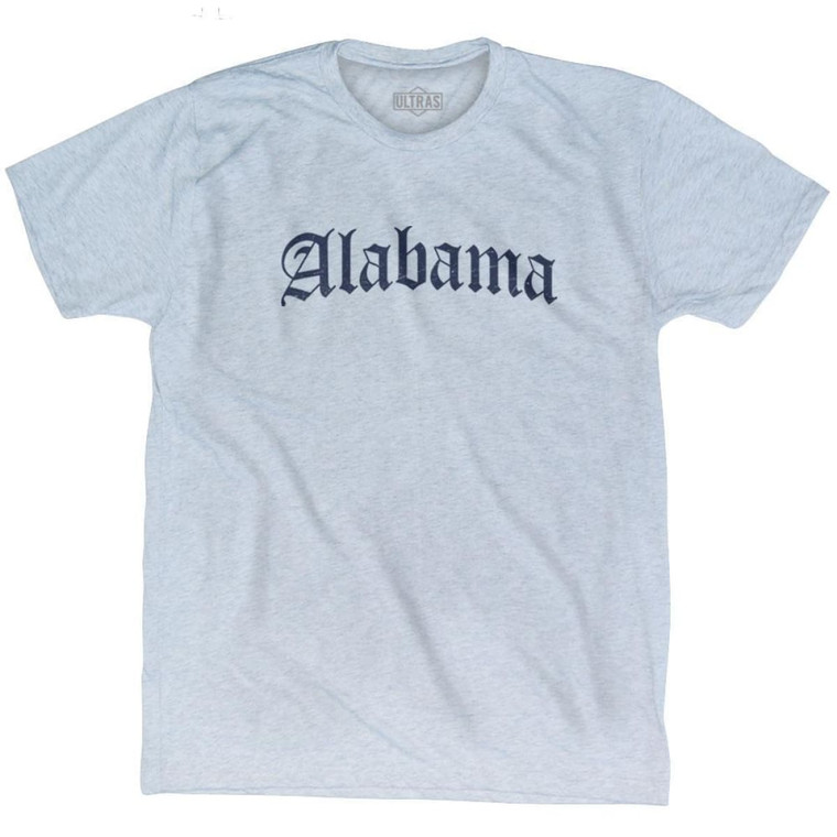 Alabama Old Town Font T-Shirt - Athletic White