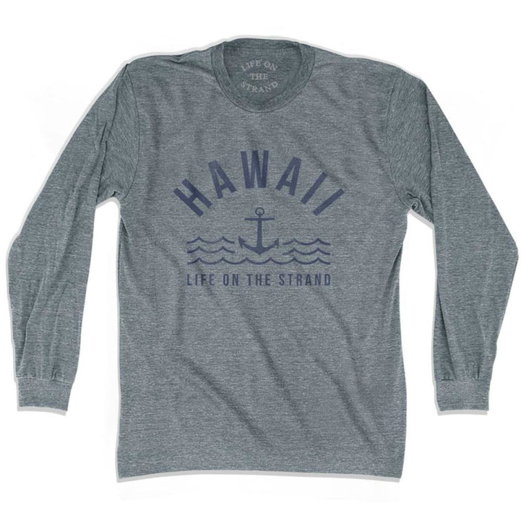 Anchor Life on the Strand Long Sleeve T-shirt - Athletic Grey