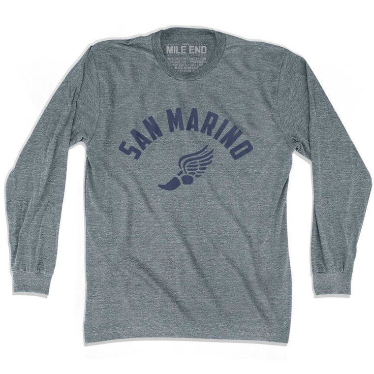 San Marino Track Long Sleeve T-shirt - Athletic Grey