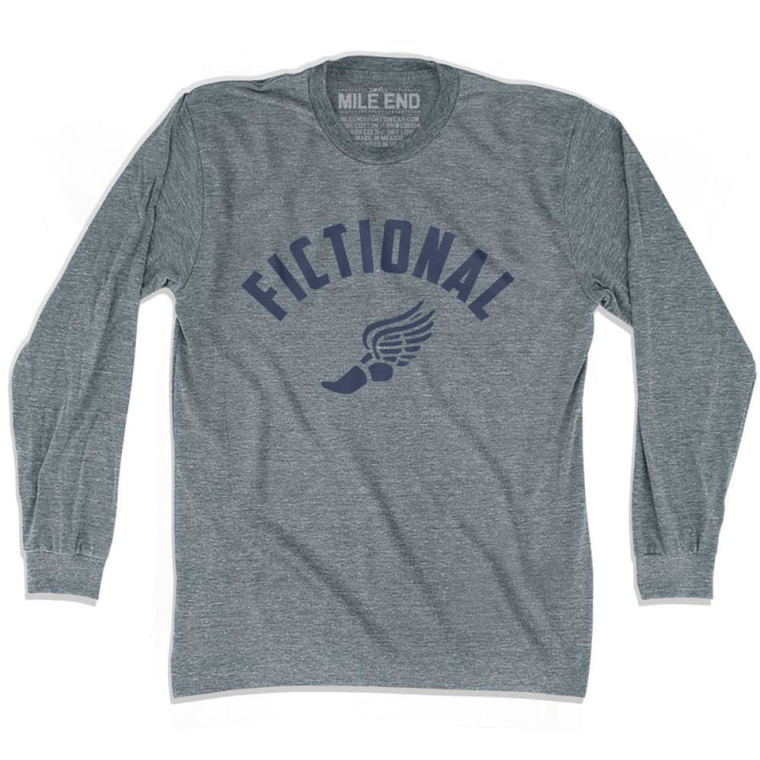 Fictional Track Long Sleeve T-shirt - Athletic Grey