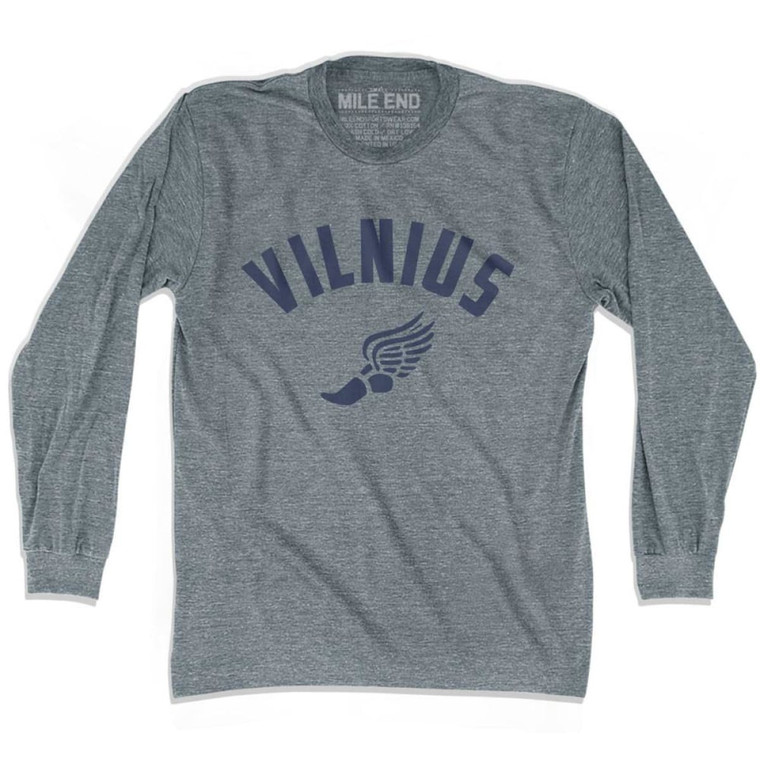 Vilnius Track Long Sleeve T-shirt - Athletic Grey