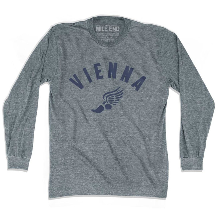 Vienna Track Long Sleeve T-shirt - Athletic Grey