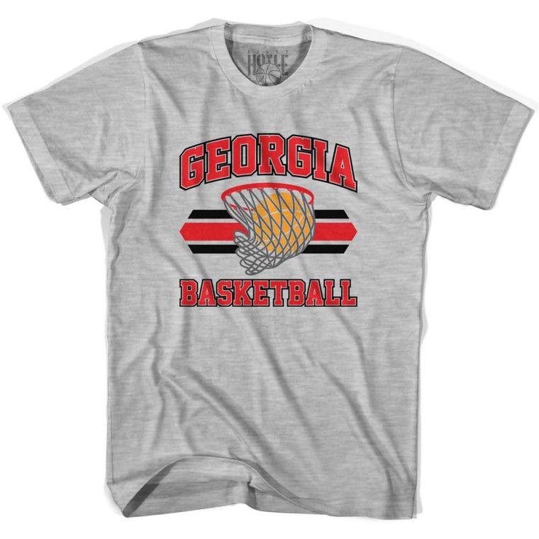 Georgia 90's Basketball T-shirts - Grey Heather