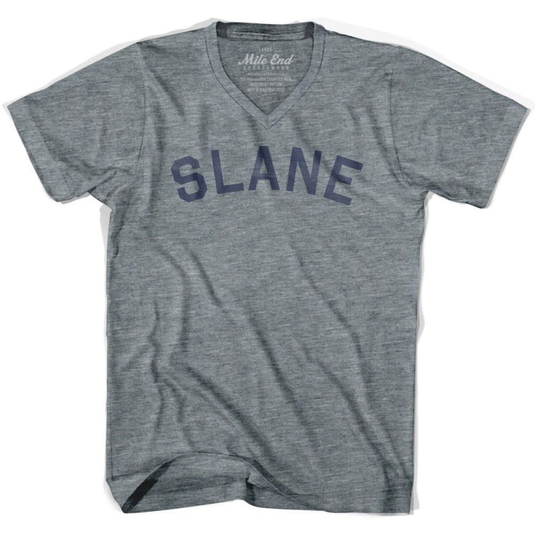 Slane Vintage V-neck T-shirt - Athletic Grey