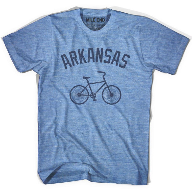Arkansas Vintage Bike T-Shirt - Athletic Blue