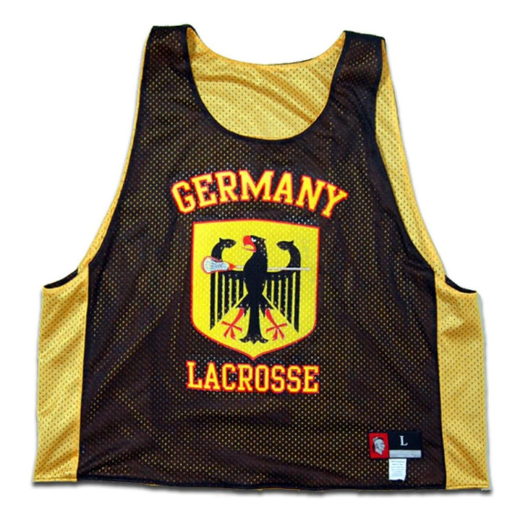 Germany Lacrosse Pinnie Made In USA - Yellow