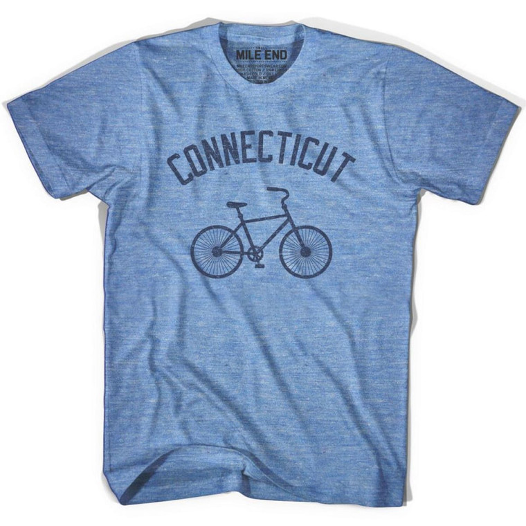 Connecticut Vintage Bike T-Shirt - Athletic Blue