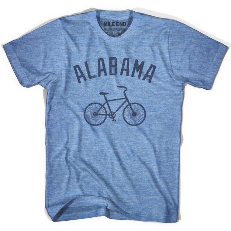 Alabama Text Bike T-Shirt - Athletic Blue