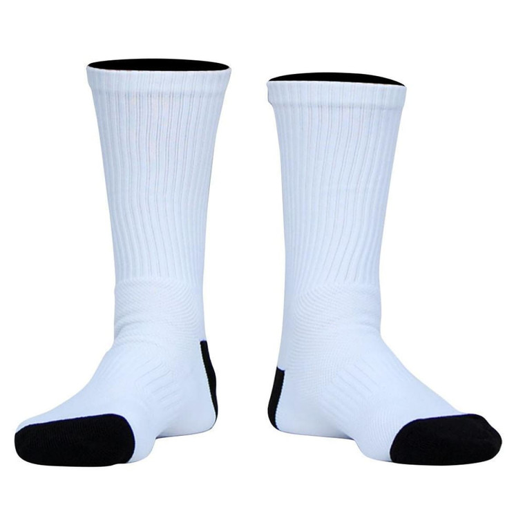 Ultras Athletic Full Crew 3 Pack White Socks - White