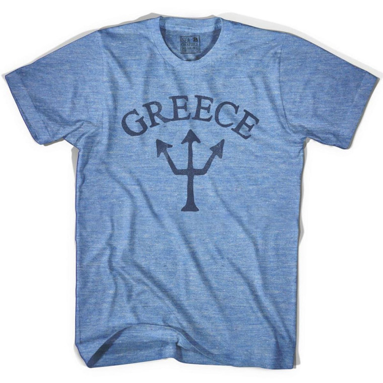 Greece Trident T-Shirt - Athletic Blue