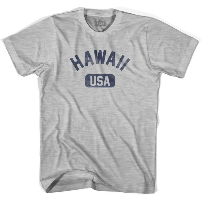 Hawaii USA Youth Cotton T-Shirt - Grey Heather