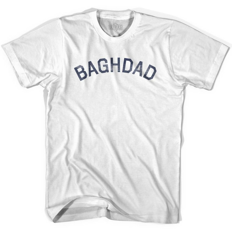 Baghdad Vintage Womens Cotton T-shirt - White