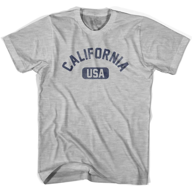 California USA Youth Cotton T-Shirt - Grey Heather